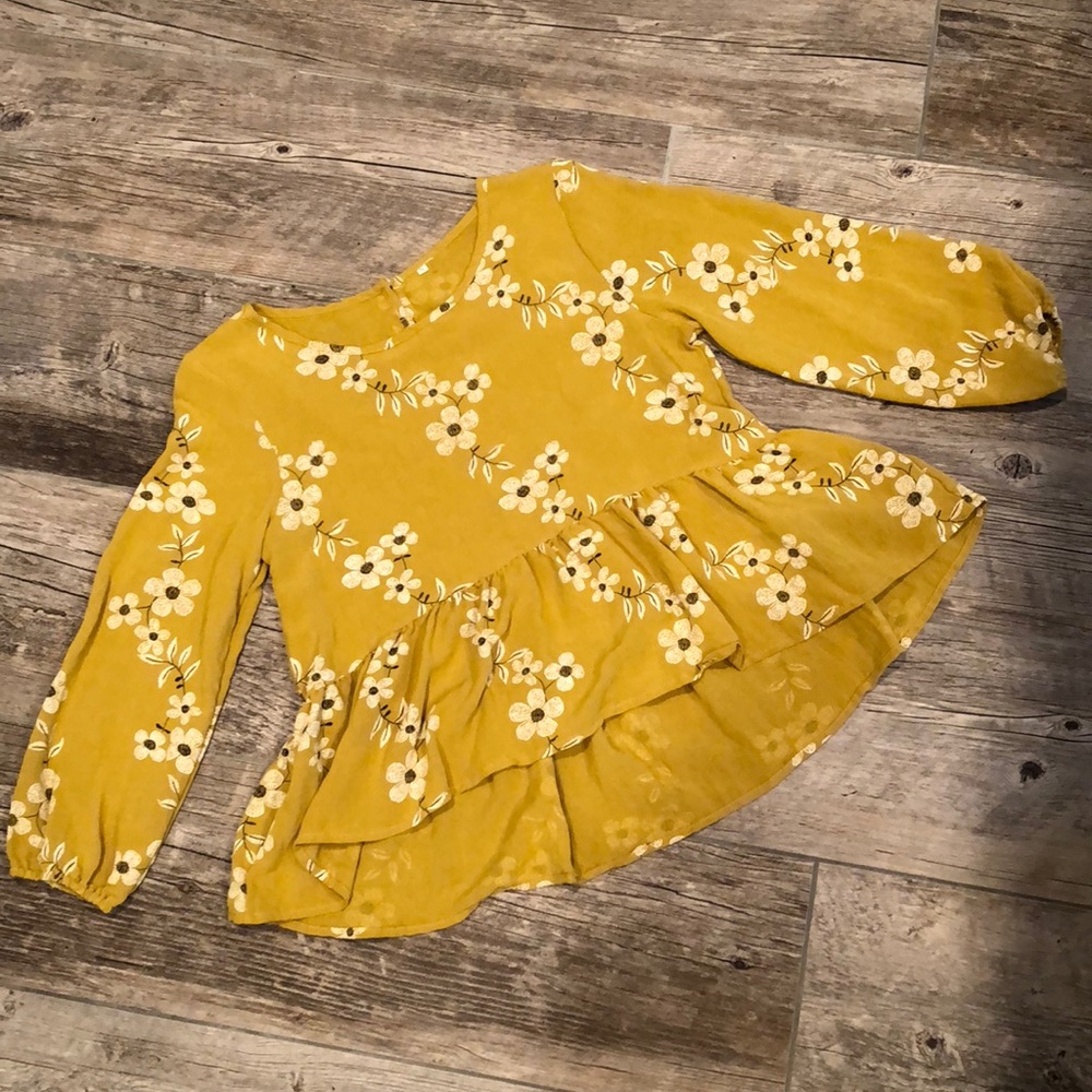 Yellow Floral Blouse